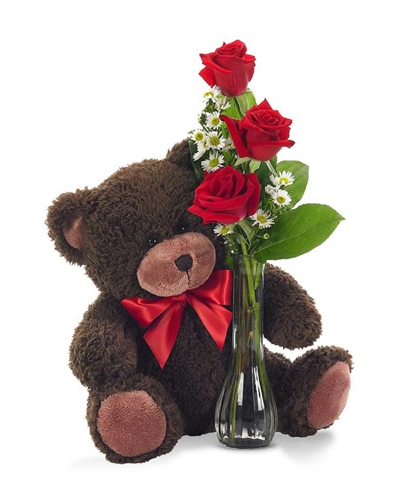 roses and teddy bear delivery